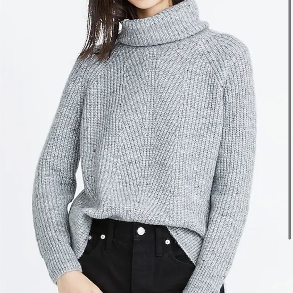 Madewell Wool Marl Turtleneck Sweater